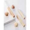 Mango de Tronco Manija de Puerta Larga de Madera Maciza Cajón de Gabinete de Madera Puerta de Armario de Vestidor Mango de Madera Moderno Simple