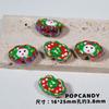 Comercio exterior transfronterizo de cuentas navideñas DIY Hombrecito de jengibre Árbol de Navidad Material hecho a mano Joyería Cuentas Cuentas pintadas a mano Muñeco de nieve