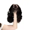 Peluca de Lana Estilo Coreano para Rizos de Huevo Otoño e Invierno, Peluca de Cabeza Completa con Flequillo, Textura Rejuvenecedora, Esponjosa y Natural