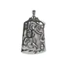 Nuevo colgante retro Jinqi a juego con figura sólida de Bodhisattva Puxian Buda, colgante de dios guardián del zodíaco dragón serpiente para hombre