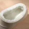 Chinelos de inverno impermeáveis e forrados com fleece, femininos para uso externo em EVA com sola grossa, antiderrapantes, quentes e fáceis de calçar, chinelos fofos de algodão