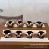 Osso de Vaca Gato Correndo Anel Acessório DIY Pulseira Contas Espaçadoras Corda Trançada Pingente Acessório Criativo