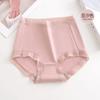 Talla Grande Cintura Alta Control de Abdomen Borde de Encaje Ropa Interior de Algodón Puro Calzones de Algodón Antibacterianos para Mujer Fabricante Venta al por Mayor Gordo mm 100kg