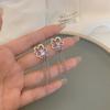 Pendientes largos con borlas de flores y diseño de nicho de aguja de plata S925 para mujer, sencillos y elegantes de Corea del Sur.