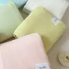 Sábana de cama de gasa de doble capa Clase A de una sola pieza, gorro de cama, funda de edredón de algodón puro 200x 230 individual y doble funda de edredón de color sólido