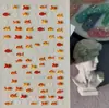 Adesivos Fofos para Unhas Aurora Peixinho 5D Em relevo Concha Luz Bolha Sonhadora Adesivos de Unha Modelo Hg