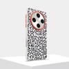Funda para teléfono Oppofindx8 Findx8pro con patrón pintado de cuero y herrajes con orificio grande y anillo de lente de metal.