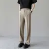 Pantalones de vestir fluidos, nuevo estilo para hombre, colección otoño 2026, pantalones casuales y aptos para el trabajo para hombre, estilo clásico y sofisticado, pantalones largos resistentes a las arrugas
