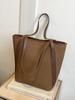 Bolso tipo cubo con un toque de alta gama para mujer, Nuevo 2026 Vintage de Gran Capacidad Simple Casual, Bolso Tote para el Trabajo, Bolso de Hombro