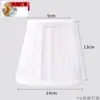 Pantalla de Tela Simple con Clip para Lámpara de Pared de Vela, Cubierta de Bombilla Puntiaguda E14 para Candelabro de Cristal, Accesorios Blancos y Dorado Amarillo, Cubierta de Tela Plegable