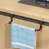 Estante para trapos de cocina sin perforaciones estante para espátulas en puerta de gabinete estante para toallas espejo de baño almacenamiento de toallas para baño