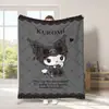 Manta Linda de Dibujos Animados Sanrio para Exportación Transfronteriza Tipo Manta de Franela Estampada Manta para Cuatro Estaciones y Descanso para el Almuerzo con Aire Acondicionado
