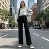 Jeans de Pierna Ancha Transfronterizos para Mujer, Tiro Alto, Nuevo Estilo Primavera y Otoño 2026, Corte Rectoholgado, Caída Suave, Adelgazantes, Versátiles, Pantalones Largos Estilo Ins