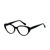 Armação pequena estilo gatinho armação de chá legal anti-luz azul lentes planas podem ser equipadas com miopia armação de óculos fina visível versão coreana estilo coreano