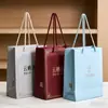 Nuevas Bolsas de Papel para Hotel, Bolsas Tote, Bolsas de Papel con Logo Impreso, Estampado Dorado, Publicidad, Bolsas de Papel de Regalo para Hotel