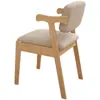 Silla de escritorio de madera maciza, silla de comedor simple, taburete para dormitorio en casa, silla de ordenador de ocio, silla de estudio de oficina con respaldo