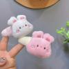 Urso de pelúcia de desenho animado coelho grande clipe BB fofo outono e inverno menina clipe lateral doce estudante acessórios de cabelo peludos grampo de cabelo