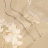 Brincos de Contas Redondas para Mulheres, Simples e Elegantes para o Trabalho, Estilo Ins de Luxo Leve com Sensação de Alta Qualidade, Corrente Longa com Franjas Europeia e Americana, Brincos de Contas Brilhantes