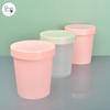 Frasco de plástico de 500 ml tubo recto helado mascarilla para el cabello cera para el cabello mascarilla de barro vaso de plástico PP loción corporal exfoliante botella de plástico