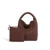 Bolso de Mano Tejido Vintage Diseño Nicho Bolso Cesta de Verduras de Alta Gama para Combinar con Todo Bolso con Cremallera Bolso de Hombro Cruzado a la Moda