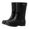 Botas de Lluvia Multicolores de Media Caña para Mujer Estilo Japonés y Coreano Temporada de Lluvias Viajes al Trabajo Botas de Lluvia Antideslizantes Impermeables para Cocina Anti-Manchas Cálidas Zapatos de Agua para Mujer