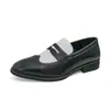 Zapatos brogue de retazos para hombre de cuero transfronterizos talla 46, estilo británico, modernos para estilista, slip-on, zapatos de vestir casuales
