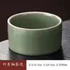 Cuenco de Cerámica Vintage con Forma de Pétalo para Lavar el Té, Set Creativo de Té Kung Fu, Accesorios para Ceremonia del Té, Lavabo Doméstico, Contenedor de Residuos de Té, Lavapinceles