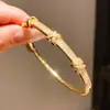 Pulsera de Broche de Hoja con Circonita Galvanizada en Oro Real de 18 Quilates, Moderna y Versátil para el Trayecto Diario, Joyería de Lujo Ligero de Alta Gama para Mujeres