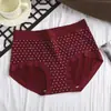 Pantalones de la Suerte Rojos de Angola de Cintura Media Ropa Interior para Mujer Nochevieja Boda Año del Zodiaco Calzones a Cuadros para Mujer