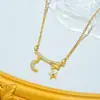 Collar de acero de titanio que no se decolora para mujer, todo a juego, de alta gama, cadena para la clavícula con forma de corazón, de temperamento, popular en internet, joyería de acero inoxidable chapada en cobre y oro
