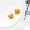 Accesorios de Joyería DIY Aleación Esmalte Winnie the Pooh y Tigger Personaje Colgantes Redondos Charms Venta Caliente Transfronteriza
