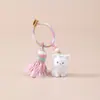 Llavero de Perrito 3D Flocado con Tacto Suave, Lindo Accesorio de Mascota para Bolsas de Estudiante y Accesorios para Llaves