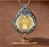 Colgante de plata tailandesa con mosaico de mamut y marfil del zodiaco Benmingfo Jiugong Bagua para hombres y mujeres, regalos de alta gama.