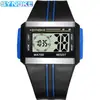 Reloj Electrónico Shinokke Dial Sudeste Asiático Reloj Cuadrado Popular Multifuncional Impermeable Luminoso Pantalla Grande para Hombre