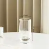 Adornos para Jarrones Sala de Estar Flor Vidrio Transparente Copo de Nieve Flores Hidropónicas Sentido Avanzado Simple Moderno Lujo Ligero Mesa de Comedor Pequeña