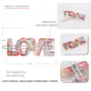 Estilo Igual al de una Celebridad de Internet Pinza para el Cabello Coreana Linda con Diamantes Brillantes Letra LOVE Versátil Elegante Pinza Lateral Pinza para Flequillo Pinza para Mujer