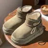 Zapatos de Algodón de Invierno para Mujer, Ropa de Abrigo, Forro de Felpa, Suela Gruesa, Zapatos Postparto, Zapatos de Algodón Cálidos y Cómodos para el Hogar