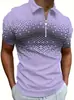 Camiseta Polo Casual Cruzada de Manga Corta Hueca para Hombre Europea y Americana Verano
