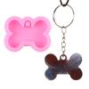 Llavero Colgante de Unicornio Troyano de Hueso de Mariposa DIY Molde de Silicona con Espejo Colgante de Elefante Molde de Goma para Resina Epoxi