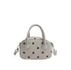 Bolsa de Gamuza con Lunares de Nicho Súper Popular para Mujer 2026 Nuevo Bolso Cruzado Casual Otoño/Invierno Bolso de Mano Tipo Cojín de Alta Gama