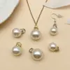 Colgante de Imitación Perla de Alto Brillo ABS con Cuentas de Diamante Colgante para Sombrero Pendientes Bolsa de Regalo Accesorios para Ropa Accesorios para Joyería DIY Venta al por Mayor