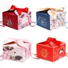Caja de Dulces Regalo de Acompañamiento de Boda Caja de Empaque de Regalo de Retorno Dulces de Boda Vacía Caja Portátil Creativa de Alta Gama