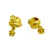 Cuentas de oro arena de alto color con agujero pasante de serpiente, estrella de la suerte para levantar, deslizantes, gato pequeño acostado, cuentas de cuerno para bolsa, accesorios para pulsera de mano DIY
