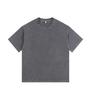 Camiseta Personalizada Transfronteriza para Hombre 260g Algodón Grueso Lavada Manga Corta Camiseta Publicitaria Ropa de Trabajo Uniforme de Clase Uniforme de Grupo