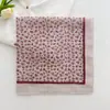 Pañuelo Cuadrado Pequeño Pastoral de Algodón y Lino para Mujer, Versión Coreana de Verano, Pañuelo de Seda para Fotografía de Viajes, Pañuelo para la Cabeza Versátil, Bufanda, Bufanda Decorativa para el Cuello