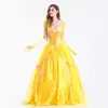 Comércio Exterior Mais Vendido 2018 Filme e Televisão Versão Live-Action de A Bela e a Fera Belle Vestido de Princesa Belle Halloween Cos Adulto