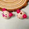 Fabricante Original Cabeza de Animal de Dibujos Animados de Madera Lindo Hecho a Mano DIY Accesorios de Cuentas Adornos Decorativos Creativos de Cuentas de Madera