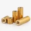 Tuerca Redonda de Latón, Tuerca de Tornillo Extendida, Varilla Roscada, Conector Cilíndrico, Tapa de Tornillo M2M2.5M3M4M6 Tuerca de Apriete Manual
