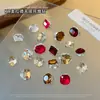 Bola de Diamante K9 Super Brillante para Uñas, Nuevo Estilo Melard Cuadrado Huevo de Paloma Bola de Diamante, Producto Terminado con Bola de Diamante para Uñas de Otoño e Invierno