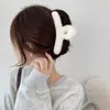 Coreano Outono e Inverno Novo Clipe Peludo Grande Quente Voltar Cabeça Disco Hairpin Imitação Coelho Cabelo Grab Shark Clip para Mulheres